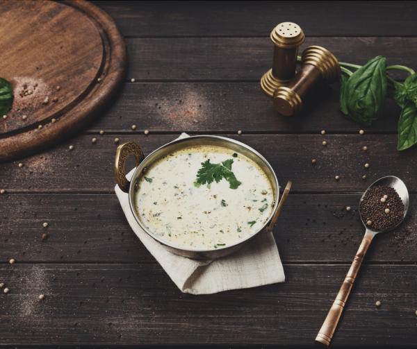Auberginen in Cashew Sesam Curry | Indisch kochen